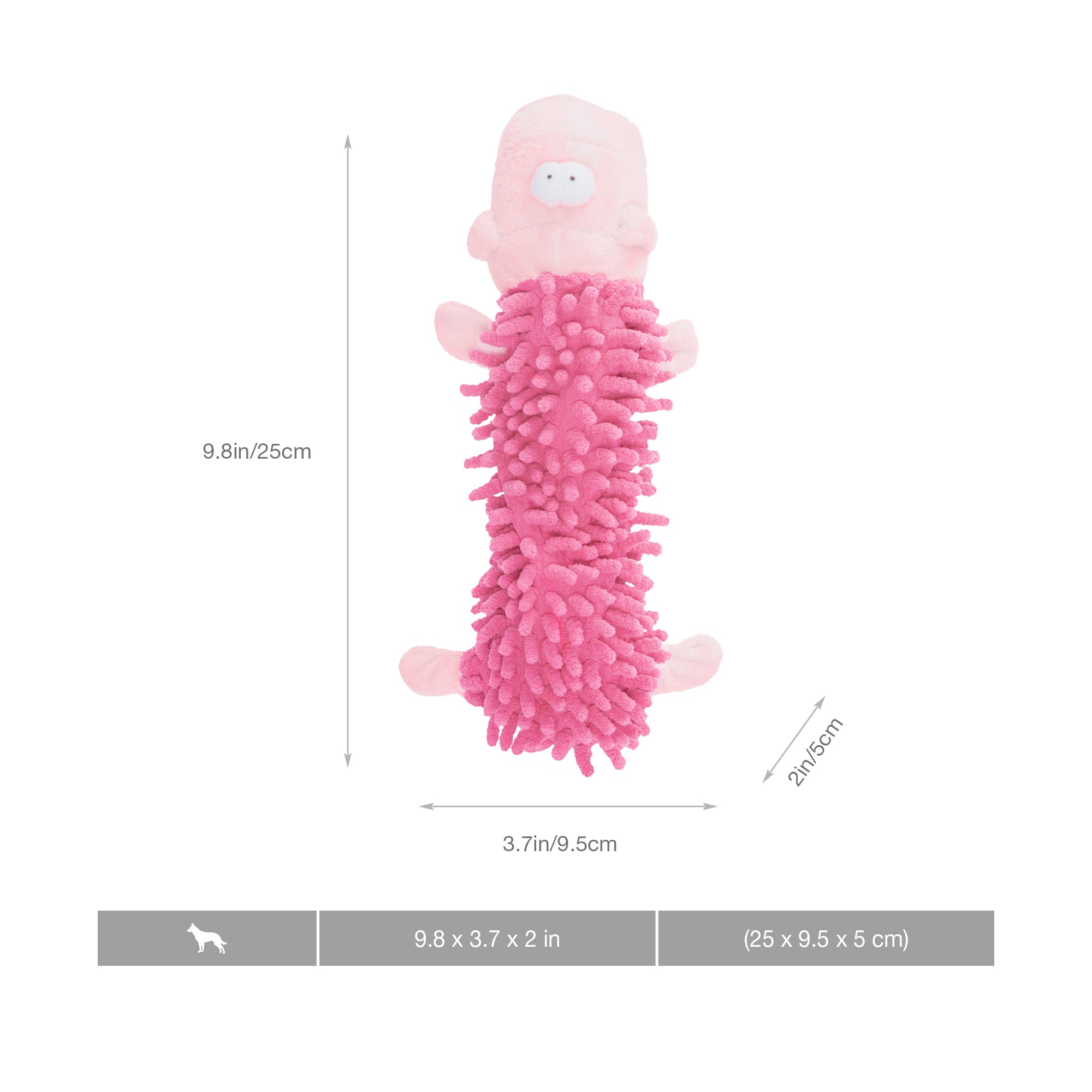 CT048 - Plush Chenille Squeak Toys Cozy Tails CT048 - Plush Chenille Squeak Toys Cozy Tails